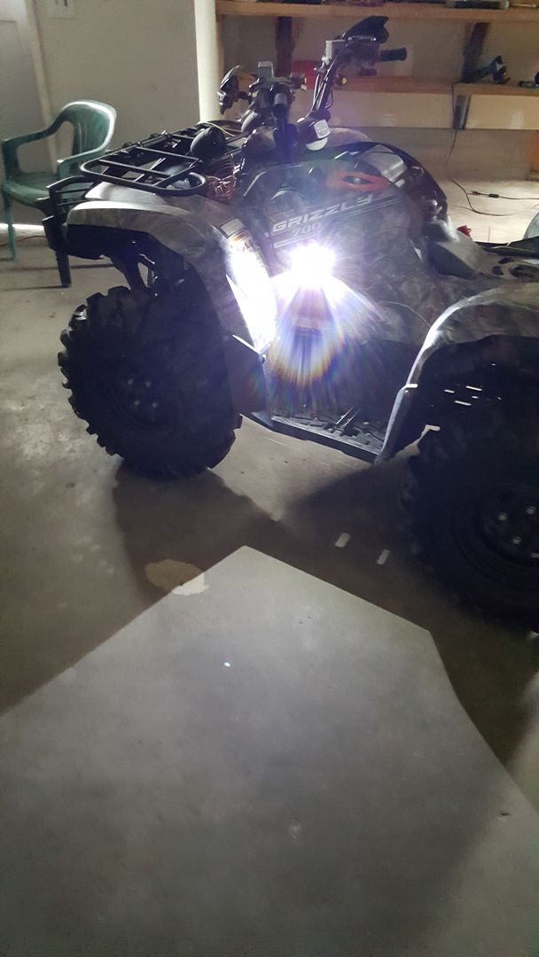 Installed LED Rock Lights on the Grizz Yamaha Grizzly ATV Forum